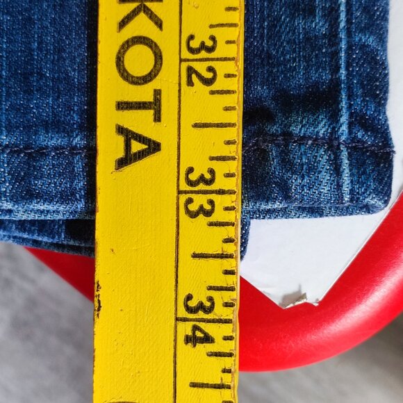 Volcom Kinkade jeans men's size 32 rinsed indigo classic straight fit stretch - Picture 15 of 16